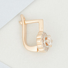 Серьги из золота 585 пробы c фианитами