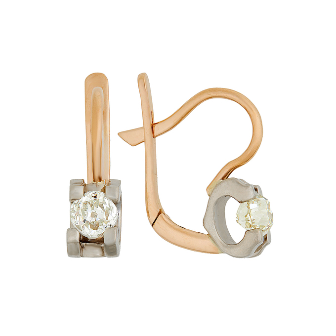 Серьги из золота 585 пробы c бриллиантами, Л 2808 9741 за 197000