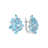 Серьги из золота 585 пробы c топазами