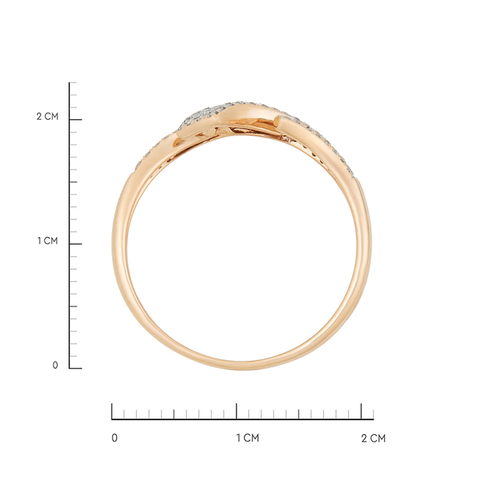 Кольцо из золота 585 пробы c бриллиантами, Л 3209 0061 за 26000
