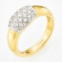 Кольцо из желтого золота 750 пробы c 32 бриллиантами Л20097336 фото 1