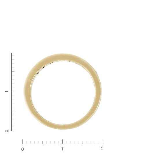 Кольцо из желтого золота 585 пробы c 8 рубинами, Л61015597 за 32720