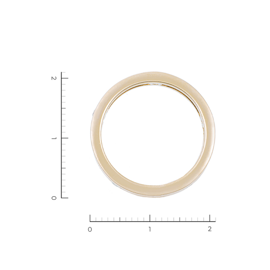 Кольцо из желтого золота 585 пробы c 5 бриллиантами, Л28093716 за 43920
