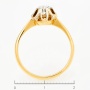 Кольцо из комбинированного золота 750 пробы c 1 бриллиантом ЦО0059324 фото 4
