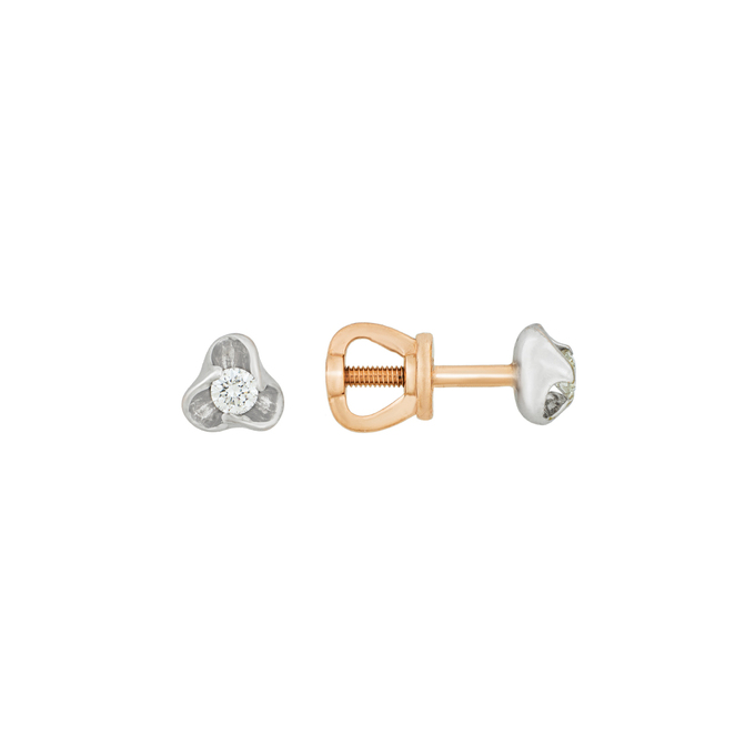 Серьги из золота 585 пробы c бриллиантами, Л 4807 3699 за 19920
