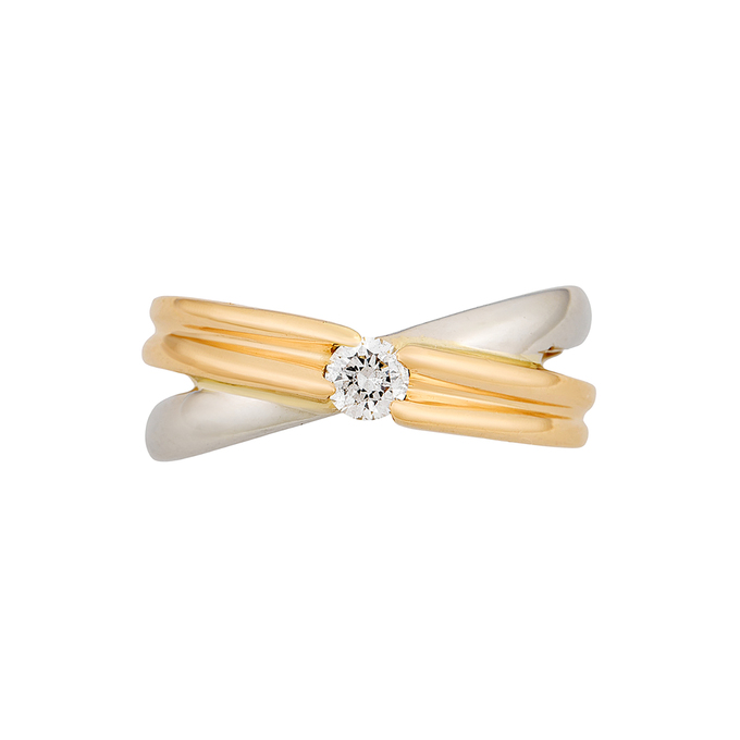 Кольцо из золота 585 пробы c бриллиантом, Л 0408 8470 за 87900