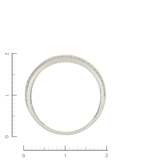 Кольцо из белого золота 585 пробы c 29 бриллиантами, Л29124426 за 13930
