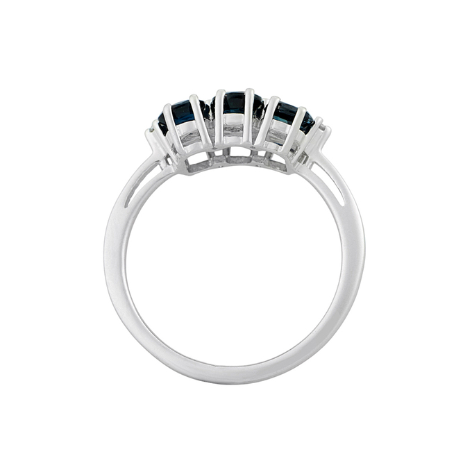 Кольцо из золота 585 пробы c сапфирами и бриллиантами, Л 2812 2031 за 51200