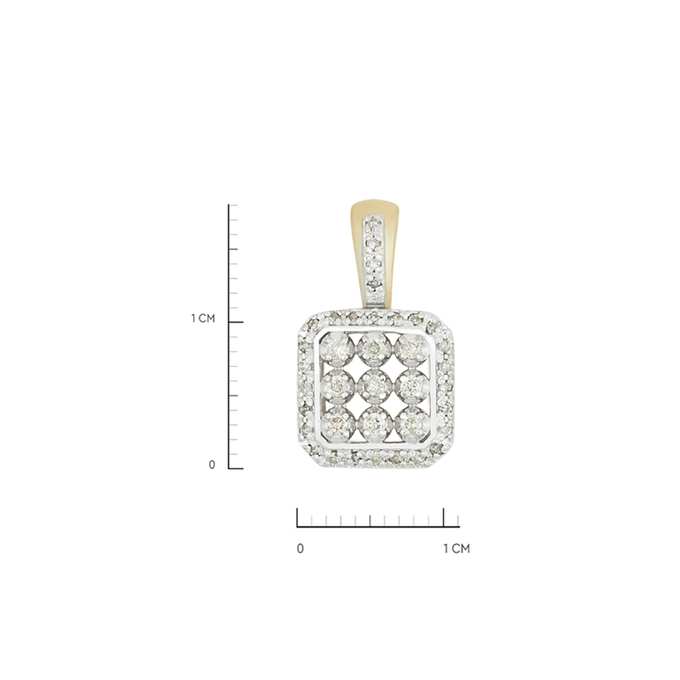 Подвеска из золота 585 пробы c бриллиантами, Л 1208 2605 за 21200