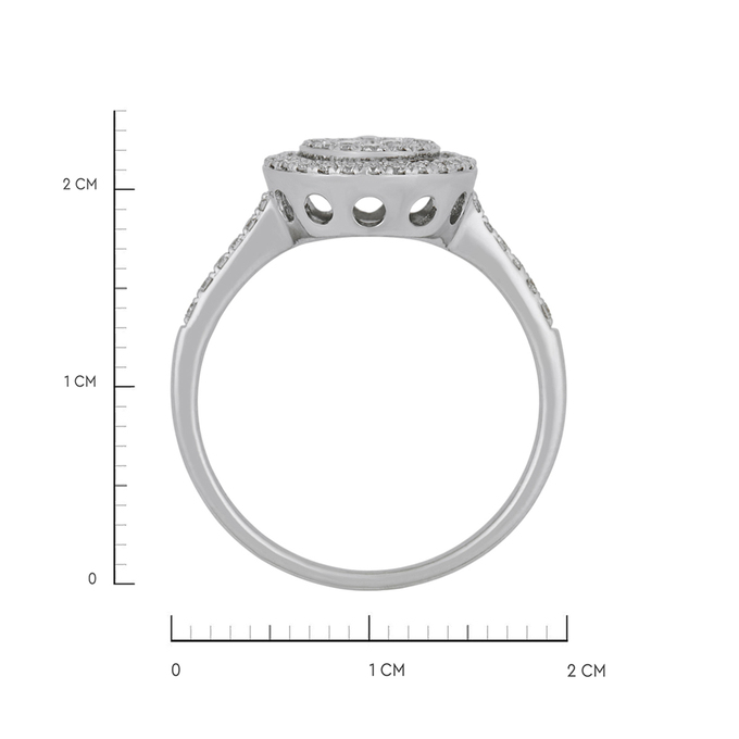 Кольцо из золота 585 пробы c бриллиантами, Л 1910 7567 за 43120
