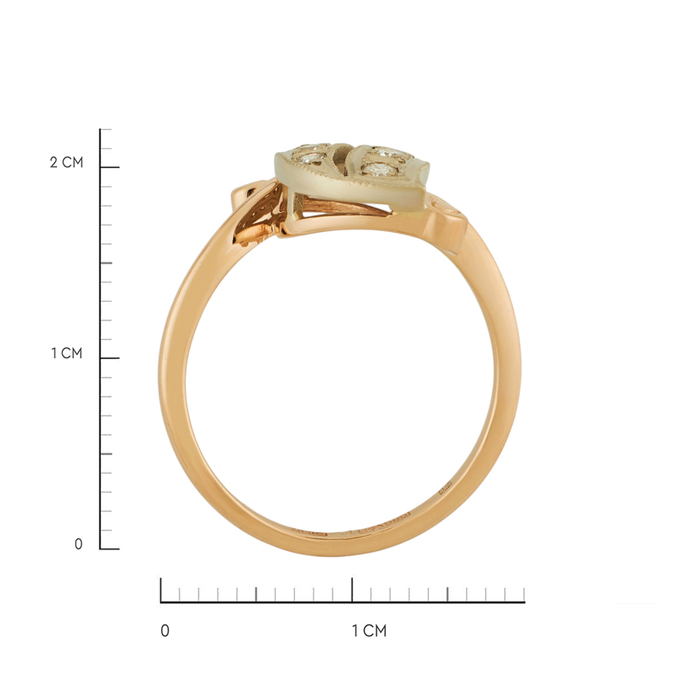 Кольцо из золота 585 пробы c бриллиантами, Л 2811 6431 за 50800