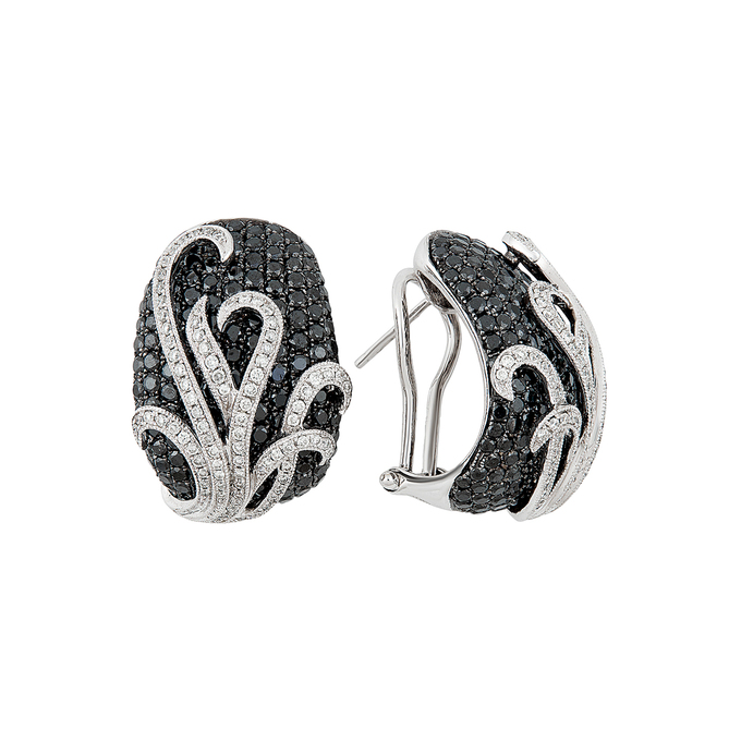 Серьги из золота 585 пробы c Бриллиант и Синтетический камень, К 0000 5266 за 70000