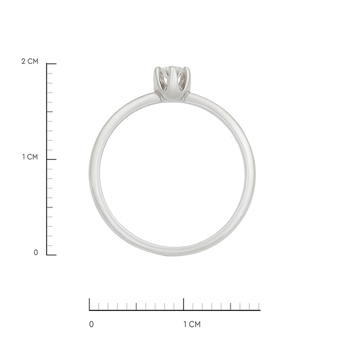Кольцо из золота 585 пробы c бриллиантом, Л 3911 4033 за 36480