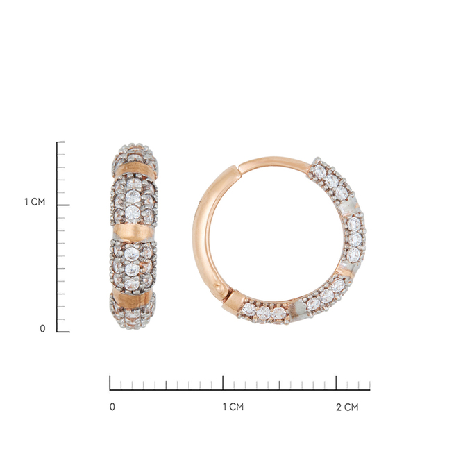 Серьги из золота 585 пробы c фианитами, Л 7502 3005 за 17840