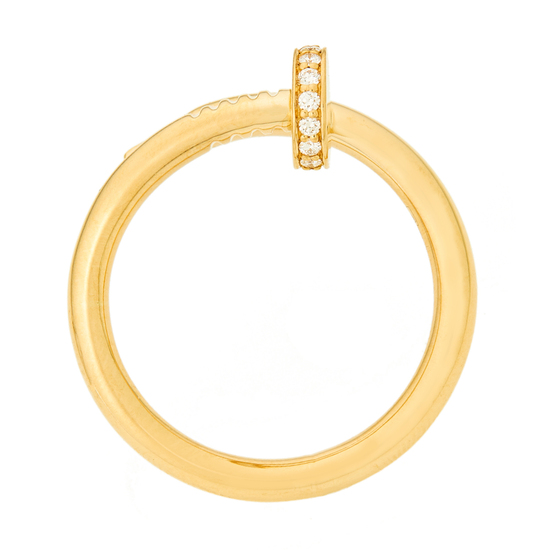 Кольцо из желтого золота 750 пробы c 21 бриллиантами, Л24138530 за 109000