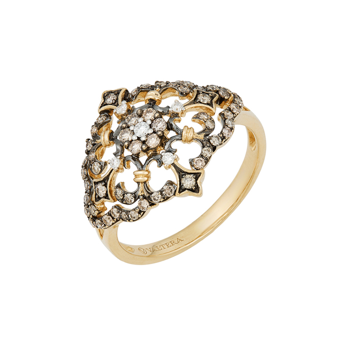 Кольцо из золота 585 пробы c бриллиантами, Л 1615 6411 за 64400