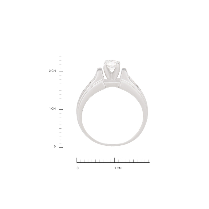 Кольцо из золота 750 пробы c бриллиантами