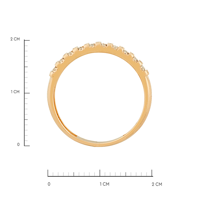 Кольцо из золота 585 пробы c бриллиантами, Л 2415 4435 за 27920
