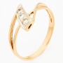Кольцо из комбинированного золота 585 пробы c фианитами Л62011968 фото 1