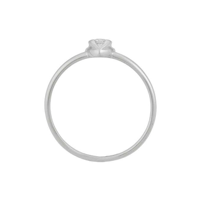 Кольцо из золота 585 пробы c бриллиантом, Л 7502 9335 за 14000