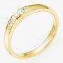 Кольцо из желтого золота 585 пробы c 7 бриллиантами Л76001182 фото 1