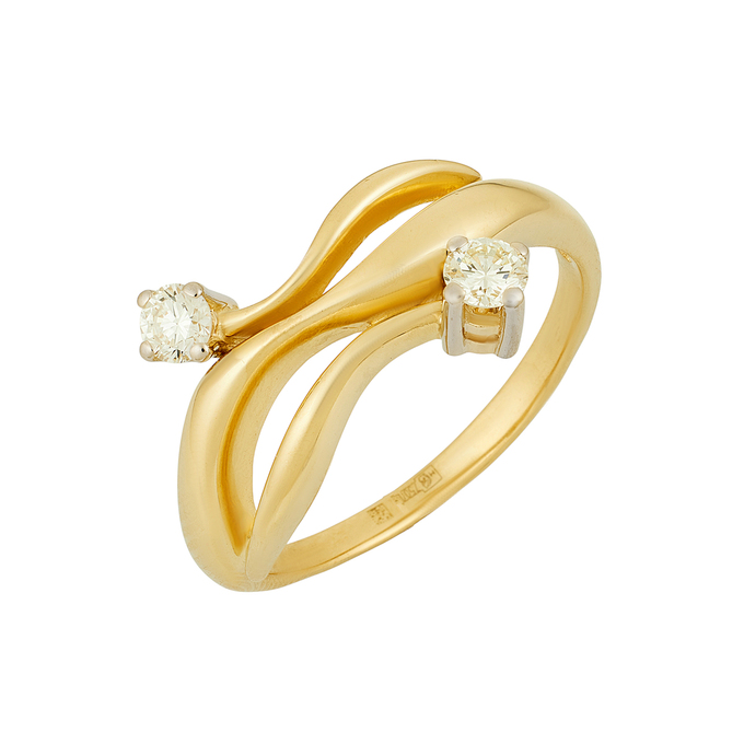 Кольцо из золота 750 пробы c бриллиантами, Л 2911 9543 за 92750