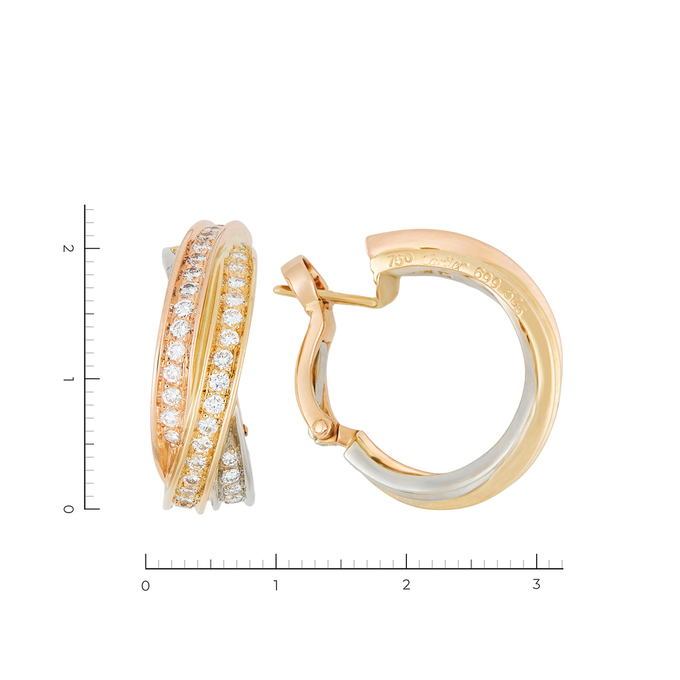 Серьги Cartier Trinity, Л 2810 9502 за 580000