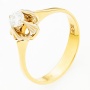 Кольцо из комбинированного золота 750 пробы c 1 бриллиантом Л51021849 фото 1