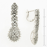 Серьги из белого золота 750 пробы c 180 бриллиантами