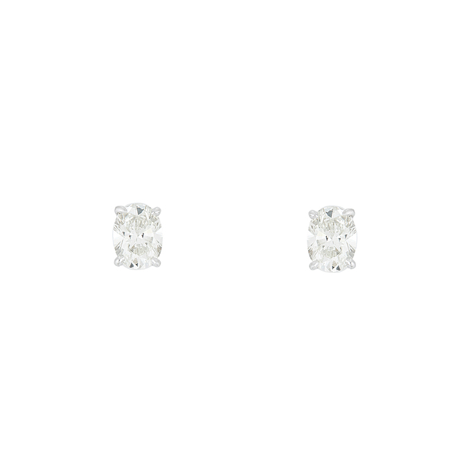 Серьги из золота 585 пробы c 2 бриллиантами