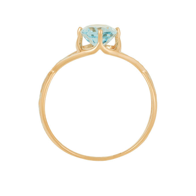 Кольцо из золота 585 пробы c топазом, Л 6002 4999 за 19200