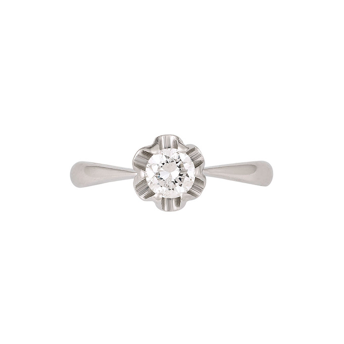 Кольцо из золота 750 пробы c бриллиантом