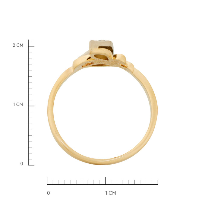 Кольцо из золота 750 пробы c бриллиантами, Л 0408 8456 за 47200