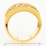 Кольцо из желтого золота 750 пробы Л23039748 фото 4