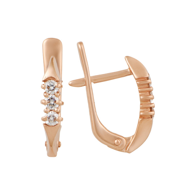 Серьги из золота 585 пробы с бриллиантами, Л 3506 4621 за 50200