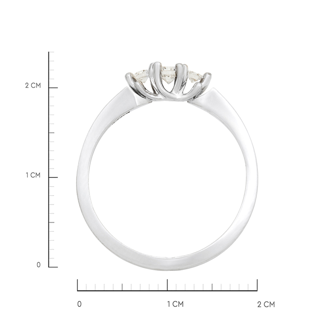 Кольцо из золота 750 пробы c бриллиантами, Л 4605 9736 за 62000