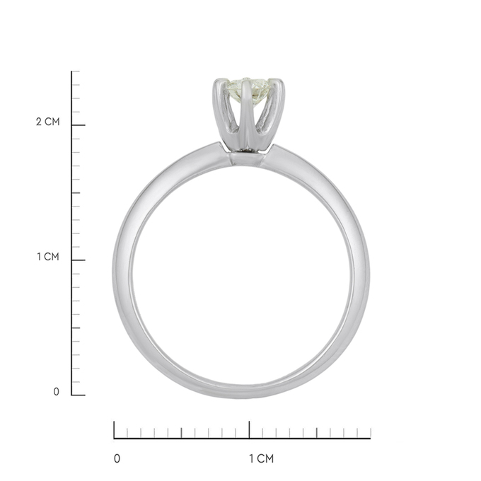 Кольцо из золота 585 пробы c бриллиантом, Л 5103 0105 за 59200
