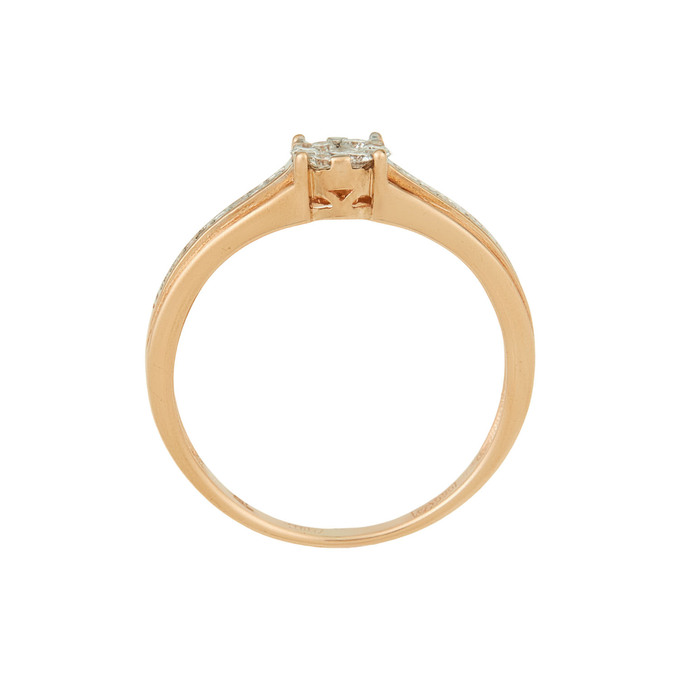 Кольцо из золота 585 пробы c бриллиантами, Л 3309 8112 за 35100