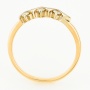 Кольцо из комбинированного золота 585 пробы c 6 бриллиантами Л73018330 фото 3