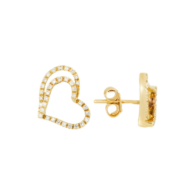 Серьги из золота 585 пробы с бриллиантами, Л 3205 0427 за 37000