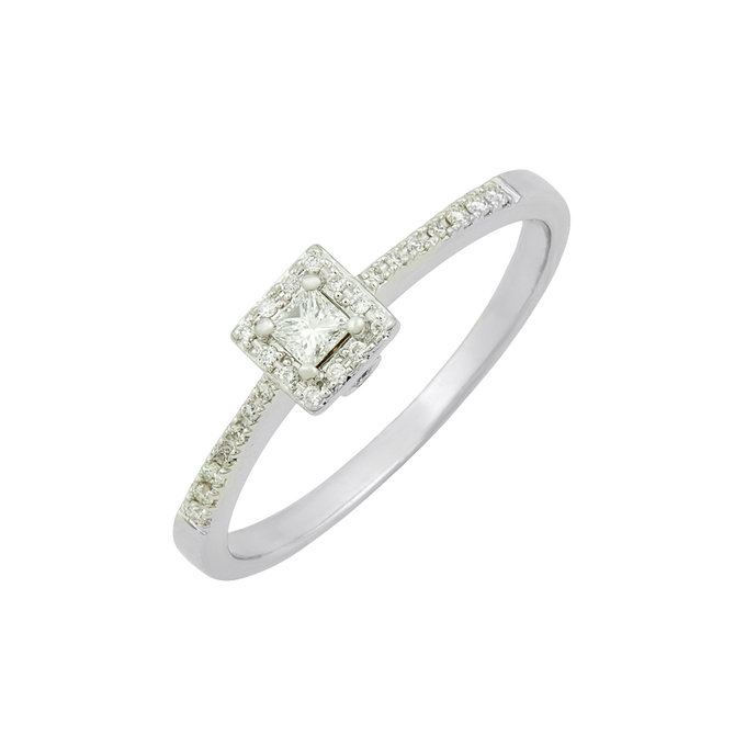 Кольцо из золота 585 пробы c бриллиантами, Л 3014 6300 за 25830