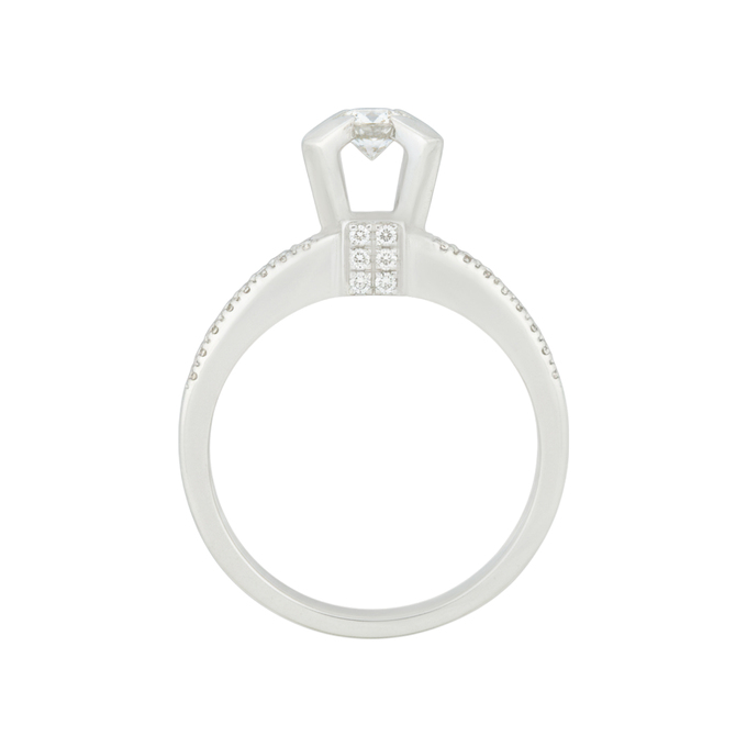 Кольцо из золота 585 пробы c бриллиантами, Л 3606 6015 за 116720