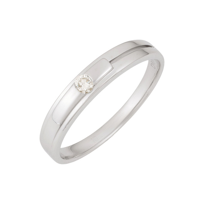 Кольцо из золота 750 пробы c бриллиантом, Л 4107 6075 за 68640