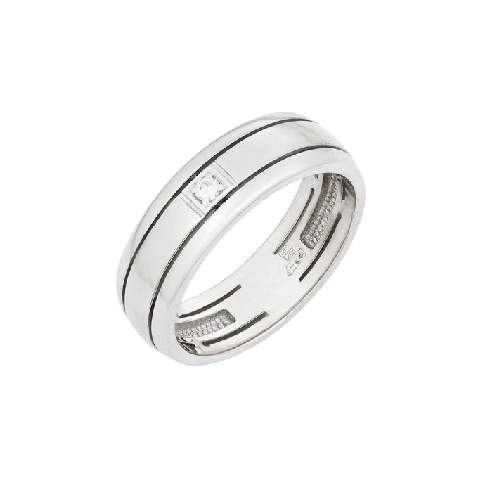 Кольцо из золота 585 пробы c бриллиантом, Л 4710 5570 за 47120