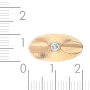 Кольцо из красного золота 585 пробы c 1 бриллиантом Л29098580 фото 3