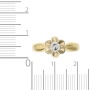 Кольцо из комбинированного золота 750 пробы c 1 бриллиантом 100472 фото 4