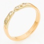 Кольцо из комбинированного золота 585 пробы c 4 бриллиантами Л48064841 фото 1
