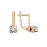 Серьги из золота 585 пробы с бриллиантами