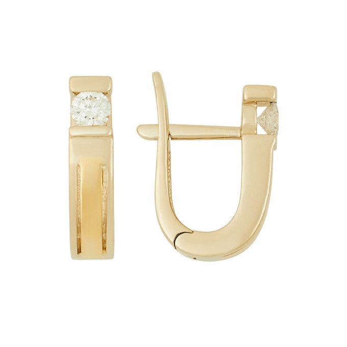 Серьги из золота 750 пробы c бриллиантами, Л 6103 1662 за 81600