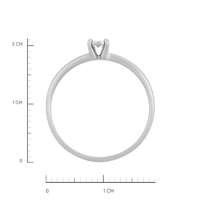 Кольцо из золота 585 пробы c бриллиантом, Л 2508 6698 за 18200